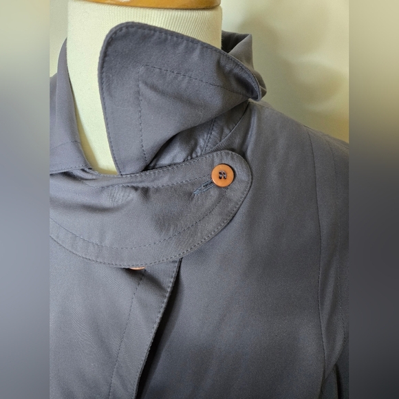 Vtg 80s London Fog Tempo Europa Long Trench Coat Wool Zip-Out Liner Size M - Picture 11 of 15